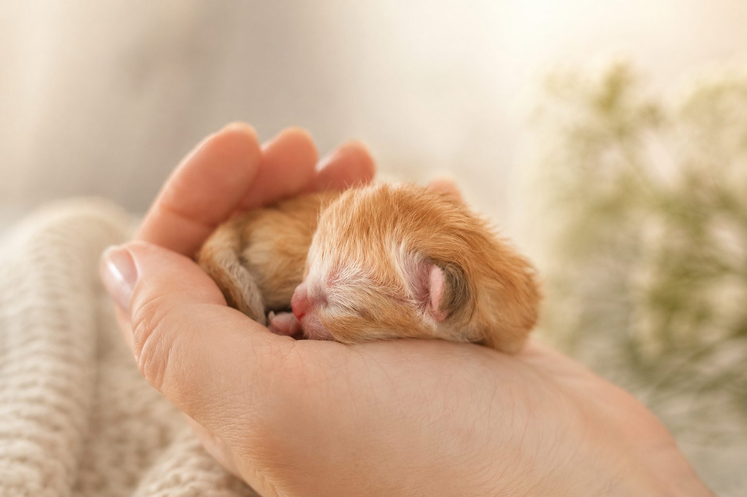 Newborn kitten — Solette