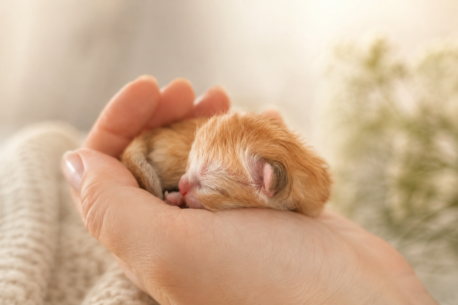 Newborn kitten — Solette